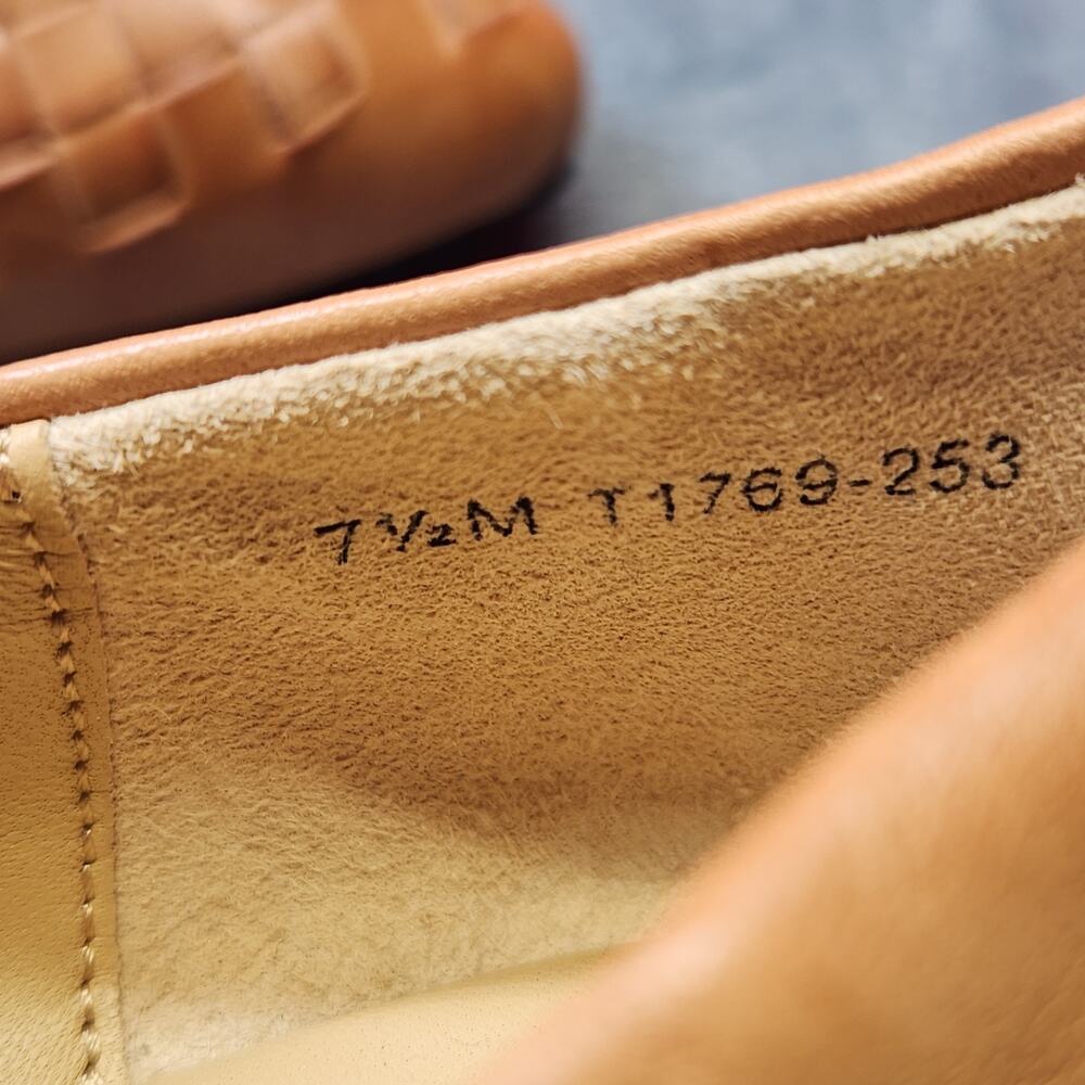 Trotters Signature Woven Leather Flats Women's 7.5M Tan Cognac Pointed Toe... - Picture 9 of 11